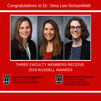 Picture of the three faculty members who received the 2019 Russell Awards